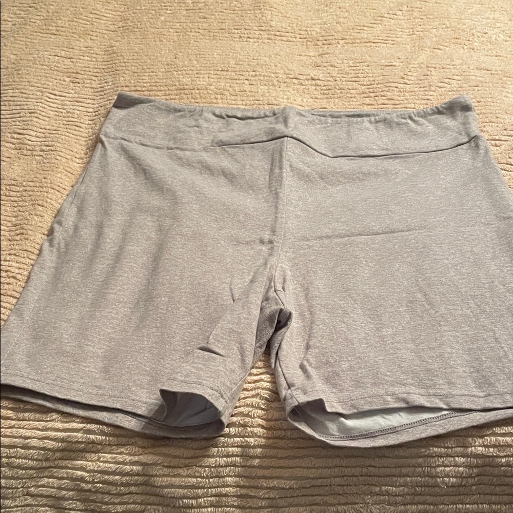 LuLaRoe Women's Light Gray Bike Shorts